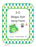 3-D Shapes - Spring Theme