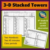 3-D Drawing Stacked Towers Lessons