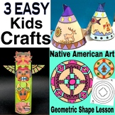 3/D Tipi, Circle and Welcome Pole Craft, EASY Native Ameri