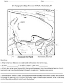 3-D Topographic Map of Inwood Hill Park Manhattan NY