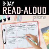 3-Day Picture Book Read-Aloud Plans for Kindergarten