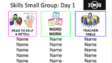 3 Day Reading Small Groups/Centers