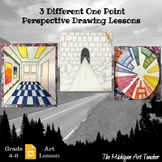 3 Different One-Point Perspective Drawing Lessons - Art Project