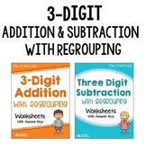 3 Digit Addition and Subtraction With Regrouping Worksheet
