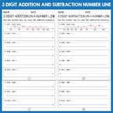 3 Digit Addition And Subtraction on A Number Line worksheets