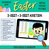 3-Digit Addition Easter Math Pixel Art Mystery Picture Goo