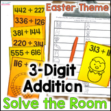 3 Digit Addition Game Solve the Room - Easter Math Activity