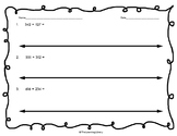 3 Digit Addition - Number Lines