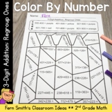 3-Digit Addition: Regroup Ones Color By Number