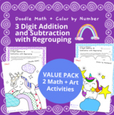 3 Digit Addition Subtraction Regrouping | Doodle Math: Twi