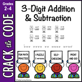 3-Digit Addition & Subtraction Practice - Crack the Code