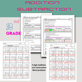 3 Digit Addition & Subtraction  Word Problems up to 100 Ma
