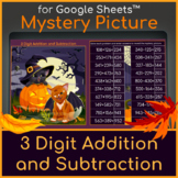 3 Digit Addition & Subtraction with Regrouping Mystery Pic