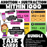 3-Digit Addition and Subtraction within 1000 Task Cards Bundle
