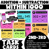 3-Digit Addition + Subtraction without Regrouping Task Car