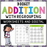 3 Triple Digit Addition With Regrouping Worksheets and Goo