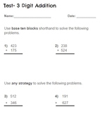 3 Digit Addition With and Without Regrouping Worksheet