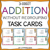 3 Triple Digit Addition Without Regrouping Activity Task Cards