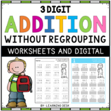 3 Triple Digit Addition Without Regrouping Worksheets and 
