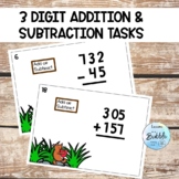 3 Digit Addition and Subtraction Paper and Digital task ca