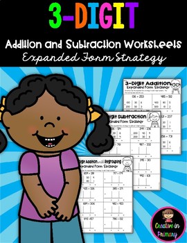 Preview of 3-Digit Addition and Subtraction Worksheets with and without Regrouping