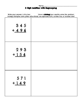 3 Digit Addition and Subtraction with Regrouping | TpT