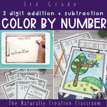 Preview of Color by Number with Addition and Subtraction