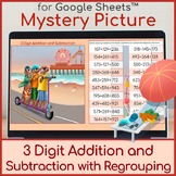 3 Digit Addition and Subtraction with Regrouping | Mystery