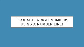 Preview of 3-Digit Addition on a Number Line