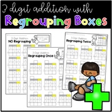 3 Digit Addition with Regrouping Boxes