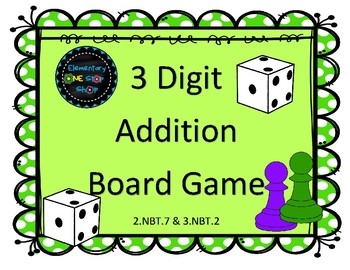Preview of 3 Digit Addition with Regrouping Game