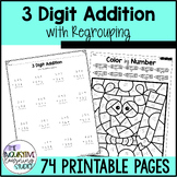 3 Digit Addition with Regrouping Worksheets | Triple Digit