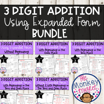 Preview of 3 Digit Addition with and without Regrouping