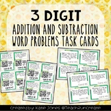 3 Digit Addition and Subtraction Task Cards with QR codes