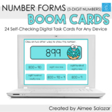 3-Digit Number Forms Place Value Boom Cards/Digital Task C