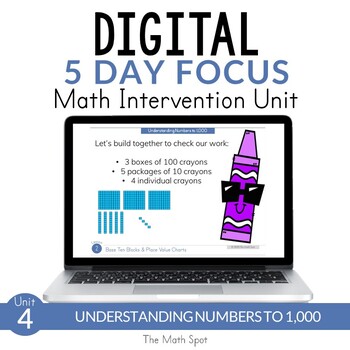 Preview of 3 Digit Number Place Value to 1,000 | 2nd Grade Digital Math Unit