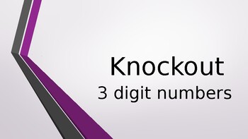 Preview of 3 Digit Numbers Knockout!