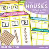 3 Digit Numbers - Place Value Houses