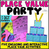 Place Value Activities w/ 3 Digit Place Value Games, Headb