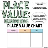 3-Digit Place Value Template || Up to Hundreds Place || St