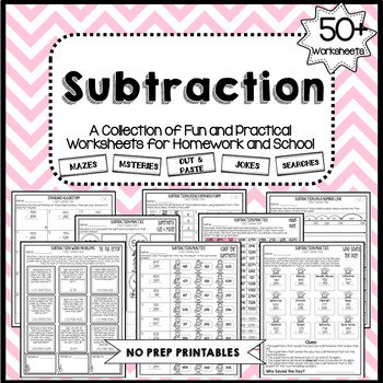 4 digit subtraction worksheets teaching resources tpt