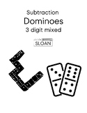 3 Digit Subtraction Dominoes Game