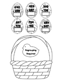 3-Digit Subtraction Eggs in a Basket Regroup or No Regrouping