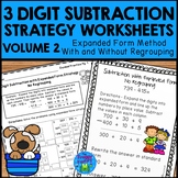 3 Digit Subtraction Expanded Form | Subtraction Strategy W