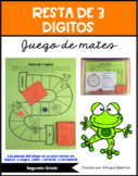 3 Digit Subtraction Math Game (SPANISH)/Resta de 3 Dígitos