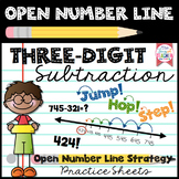 Three-Digit Subtraction: Open Number Line Strategy