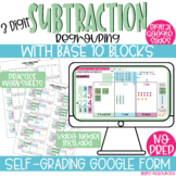 3 Digit Subtraction Regrouping Base 10 Blocks Google Slide