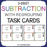 3 Triple Digit Subtraction With Regrouping Activity Task Cards