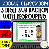 3 Digit Subtraction With Regrouping Google Task Cards