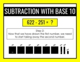 3-Digit Subtraction with Base 10 Blocks